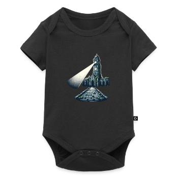 Abandoned Tower in the Dark - Baby Premium short-sleeve bodysuit - black - Front