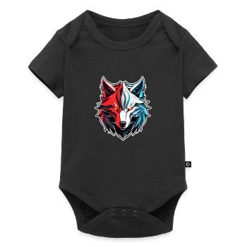 Wolf Tattoo - Baby Premium short-sleeve bodysuit - black - Front