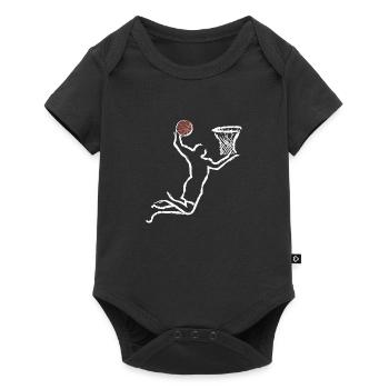 Basket ball player - Baby Premium short-sleeve bodysuit - black - Front