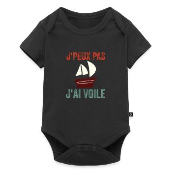 J'peux pas j'ai voile - Body à manches courtes Premium Bébé - noir - Devant