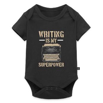 Author - Baby Premium short-sleeve bodysuit - black - Front