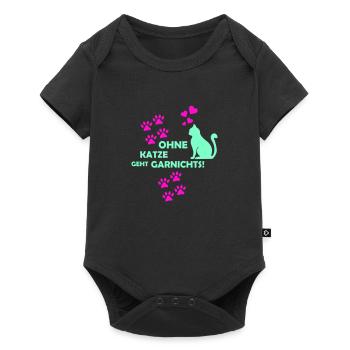 Nothing works without a cat 01 - Baby Premium short-sleeve bodysuit - black - Front
