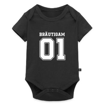 bräutigam 01 - Baby Premium Kurzarmbody - Schwarz - Vorne