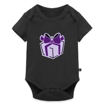 Geschenk 3 - Baby Premium Kurzarmbody - Schwarz - Vorne