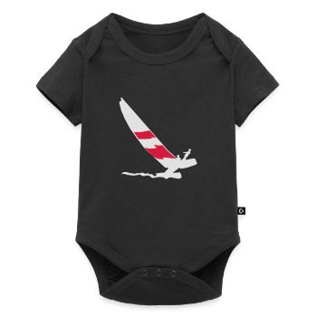 Katamaran - Baby Premium Kurzarmbody - Schwarz - Vorne