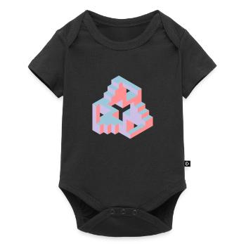 Impossible Figures 77B - Baby Premium short-sleeve bodysuit - black - Front