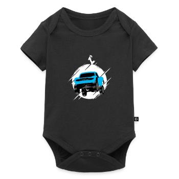 RC Car Model Car Offroad 4x4 - Baby Premium short-sleeve bodysuit - black - Front