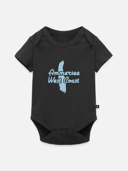 Ammersee West Coast - Baby Premium Kurzarmbody - Schwarz