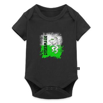 Steiermark Retro Style - Baby Premium Kurzarmbody - Schwarz - Vorne