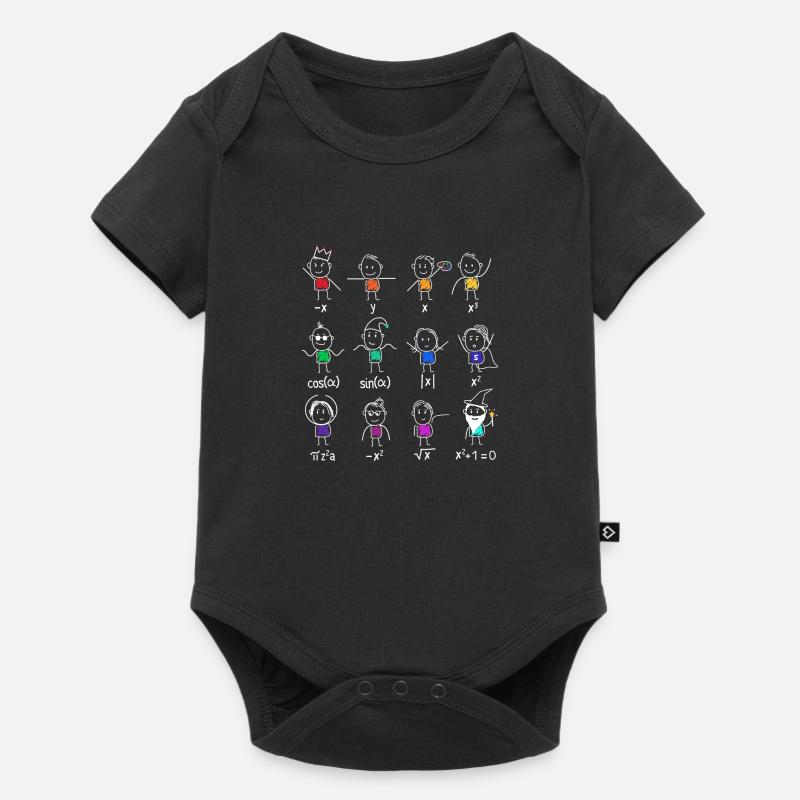 Dancing mathematicans - Baby Premium short-sleeve bodysuit - black