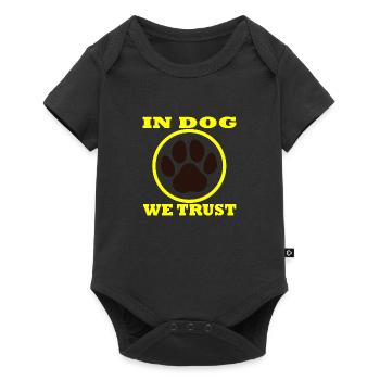 Chien chien - Body à manches courtes Premium Bébé - noir - Devant