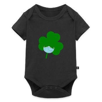 Masque de la Saint-Patrick - Body à manches courtes Premium Bébé - noir - Devant