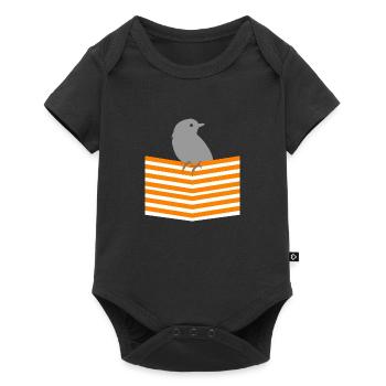 Bird bird budgie - Baby Premium short-sleeve bodysuit - black - Front