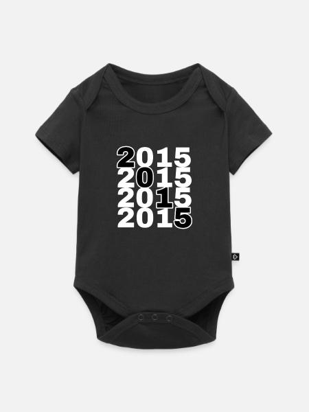 2015 - Baby Premium Kurzarmbody - Schwarz