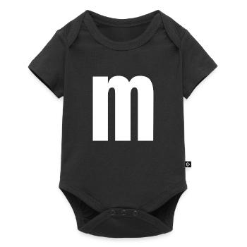 M - Baby Premium Kurzarmbody - Schwarz - Vorne