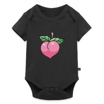 Pink Peach - Baby Premium short-sleeve bodysuit - black - Front