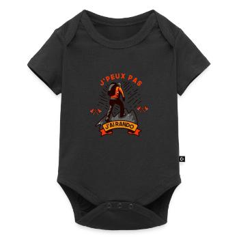 J'peux pas j'ai rando - Body à manches courtes Premium Bébé - noir - Devant