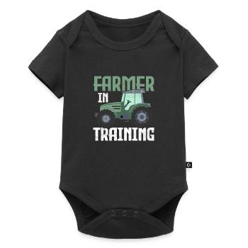 Farmer in Training Animal Farming Farm Cattle - Baby Premium short-sleeve bodysuit - black - Front