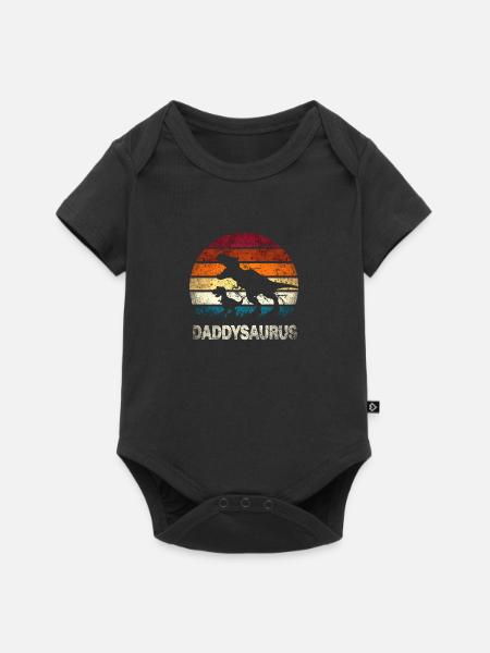 Daddysaurus - Baby Premium short-sleeve bodysuit - black