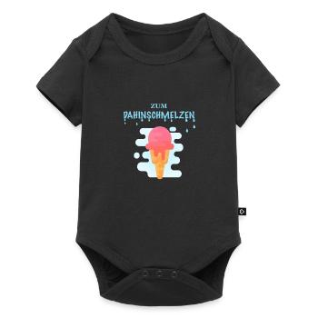Zum dahinschmelzen - Eis - Baby Premium Kurzarmbody - Schwarz - Vorne