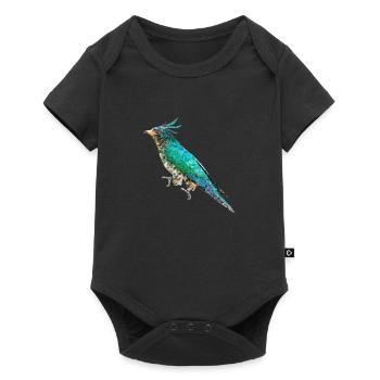 Vogel ~ der Smaragdkuckuck - Baby Premium Kurzarmbody - Schwarz - Vorne