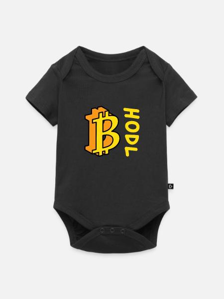 Bitcoin BTC HODL Comics Style - Baby Premium short-sleeve bodysuit - black