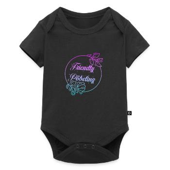 Friendly Pöbeling - Baby Premium Kurzarmbody - Schwarz - Vorne