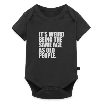 being old people age - Baby Premium Kurzarmbody - Schwarz - Vorne