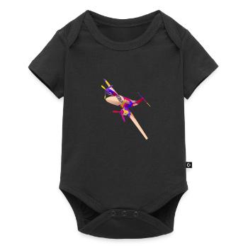 Petits avions commerciaux - Body à manches courtes Premium Bébé - noir - Devant