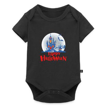 Happy Halloween - Baby Premium short-sleeve bodysuit - black - Front