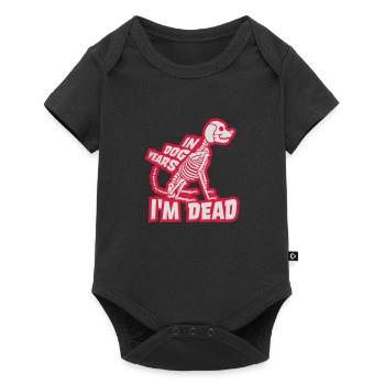 in dog years Dead - Baby Premium short-sleeve bodysuit - black - Front