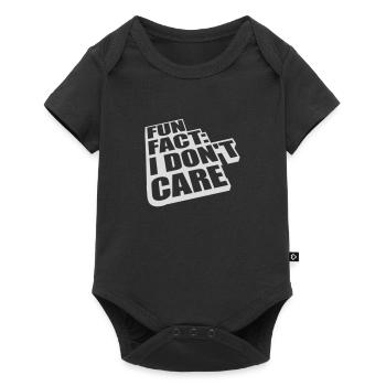 I dont care fact - Baby Premium Kurzarmbody - Schwarz - Vorne