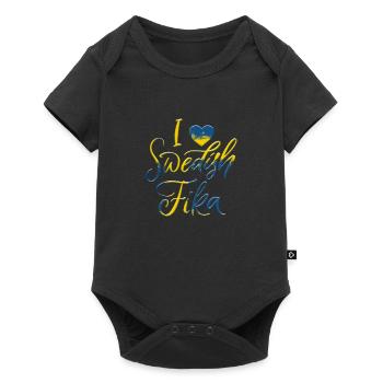 Suède Suède Viking Norden Scandinavie fika - Body à manches courtes Premium Bébé - noir - Devant