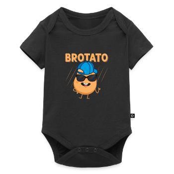 Brotato Potato Vegetable - Baby Premium Kurzarmbody - Schwarz - Vorne