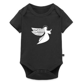 Ange blanc - Body à manches courtes Premium Bébé - noir - Devant