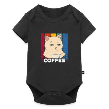 Morning grouch - Coffee - Baby Premium short-sleeve bodysuit - black - Front