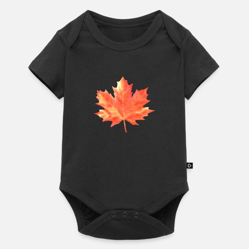 Maple Leaf Couleurs colorées Maple Tree Forest Warm - Body à manches courtes Premium Bébé - noir