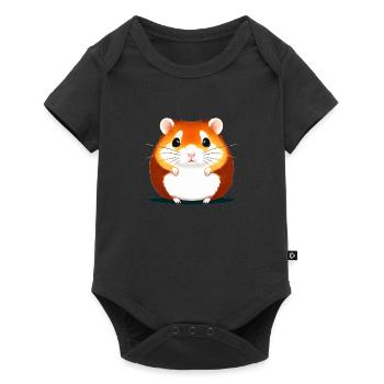 Mignon Cartoon Hamster Love Pet 20 - Body à manches courtes Premium Bébé - noir - Devant