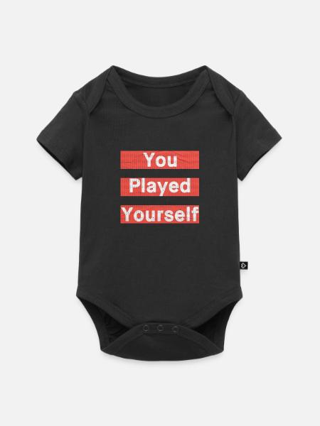 Du hast selbst gespielt - Baby Premium Kurzarmbody - Schwarz
