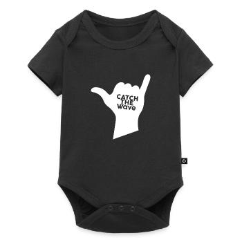 Surfing Surfboard Surfer Gift Idea - Baby Premium short-sleeve bodysuit - black - Front