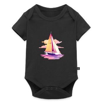 Sailing Sailing Sailing Sailing Sailboat - Baby Premium short-sleeve bodysuit - black - Front