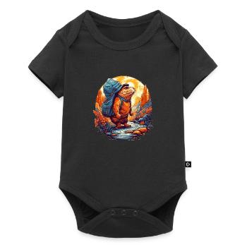 Mole rat has not yet reached its goal - Baby Premium short-sleeve bodysuit - black - Front