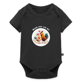 Mach mir ein Ei - Baby Premium Kurzarmbody - Schwarz - Vorne