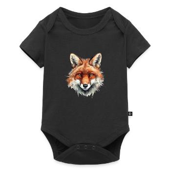 Renard Nature - Body à manches courtes Premium Bébé - noir - Devant