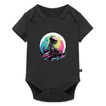 Ali l'alien - Body à manches courtes Premium Bébé - noir - Devant