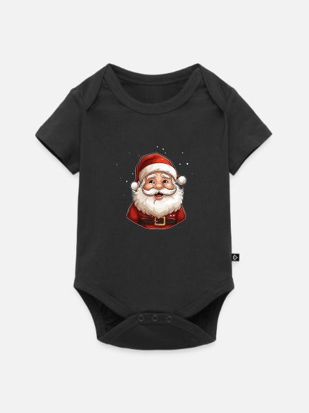 Santa Claus - Baby Premium Kurzarmbody - Schwarz