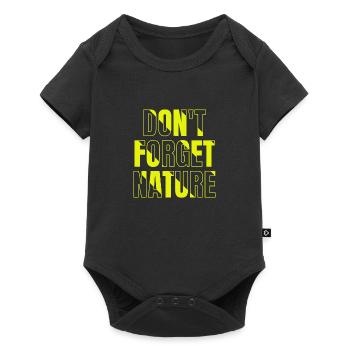 Dont forget nature (yellow) - Baby Premium short-sleeve bodysuit - black - Front