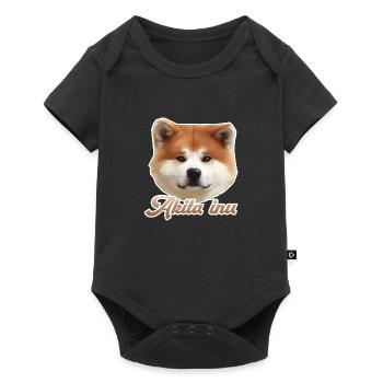 akita inu - Baby Premium short-sleeve bodysuit - black - Front