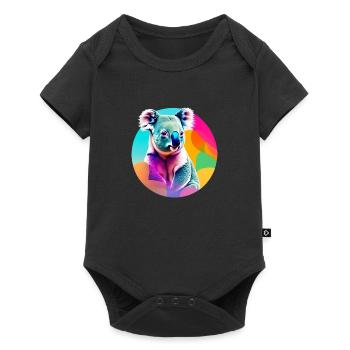 Koala - Baby Premium short-sleeve bodysuit - black - Front