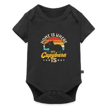 Home Is Where My Capybara Is Capibara Owner Mammal - Baby Premium short-sleeve bodysuit - black - Front
